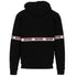 Moschino Branded Taped Chest Black Hoodie A1783 4409 0555